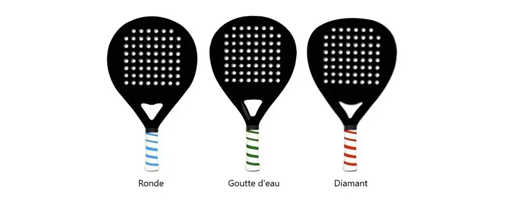 forme raquette padel