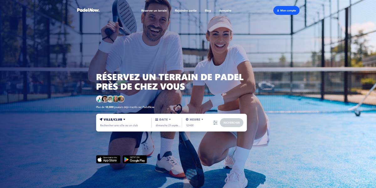 padel now reserver un terrain de padel